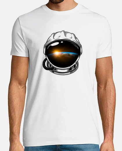 T-shirt casco da astronauta