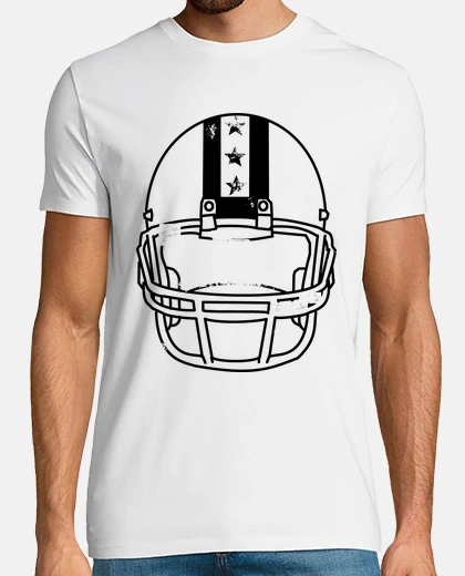 T-shirt casco da calcio indossato