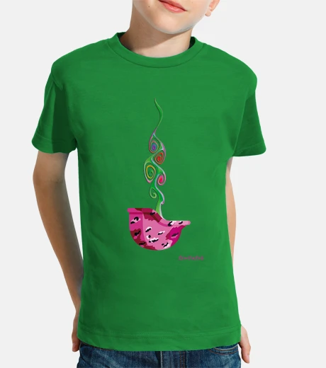 Ropa casco-maceta, Niño, manga corta, verde