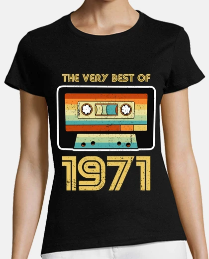Playera Casete de cumpleaños retro 1971