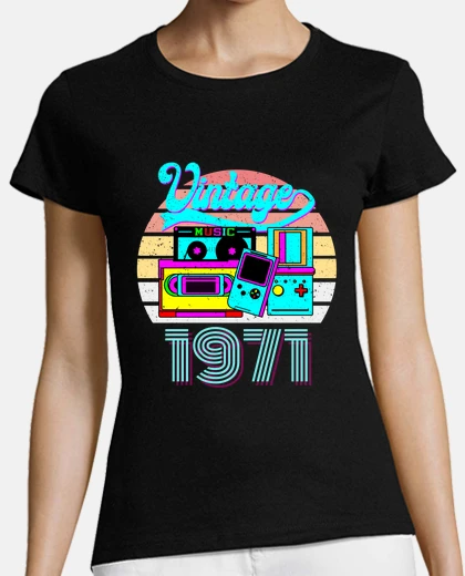 Playera Casetes de consola vintage de 1971