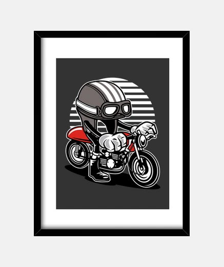 Cadre casque caferacer