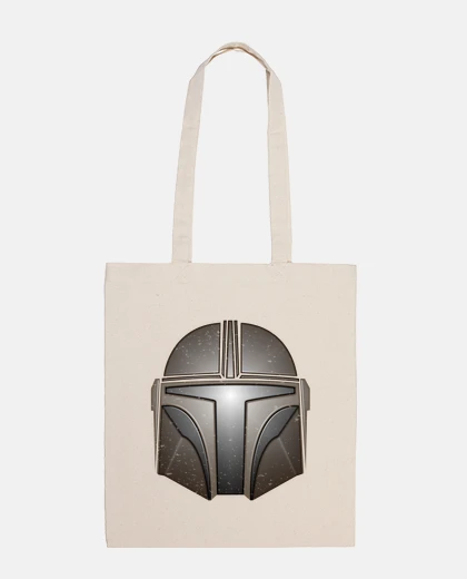 Sac casque mandalorien espace sépia