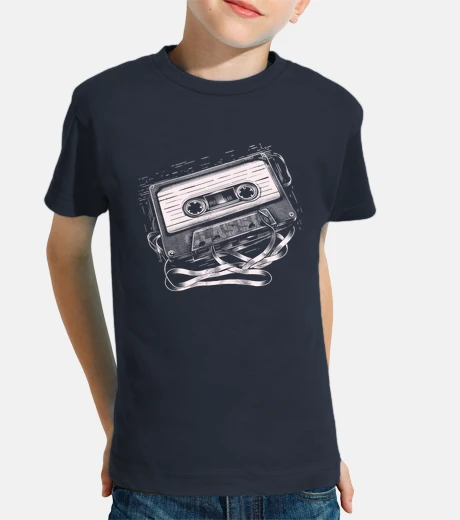 Abbigliamento cassetta audio retrò bianca