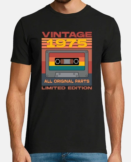 T-shirt cassetta vintage del 1975 tutte parti originali