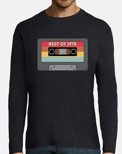 T-shirt cassetta vintage migliore del 1978