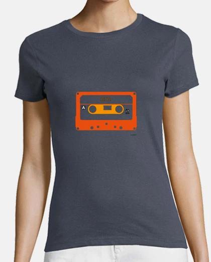 Tee-shirt cassette rétro Orange