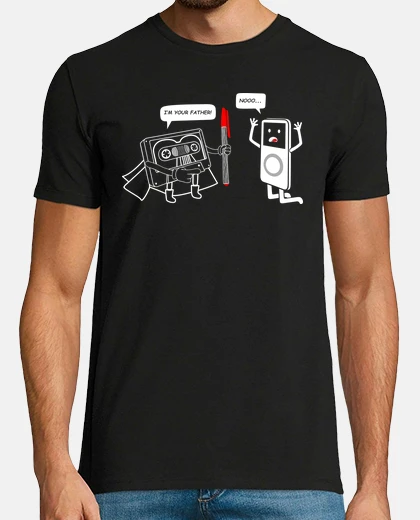 Camiseta Cassette y iPod