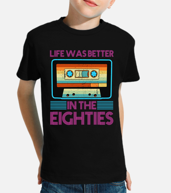 Tee-shirt enfant cassette 80s rétro