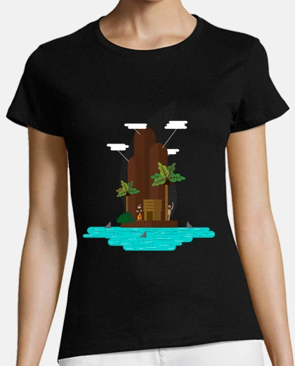 Tee-shirt castaway femme île manches courtes