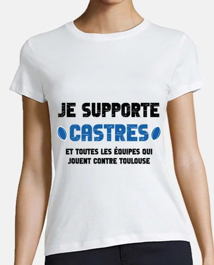 T-shirt Castres passione per il rugby
