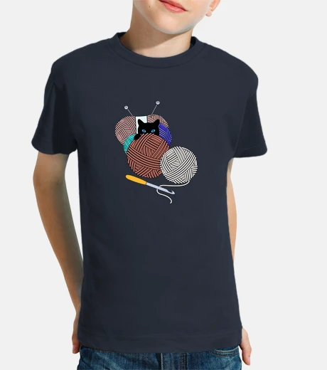 Kids cat and balls