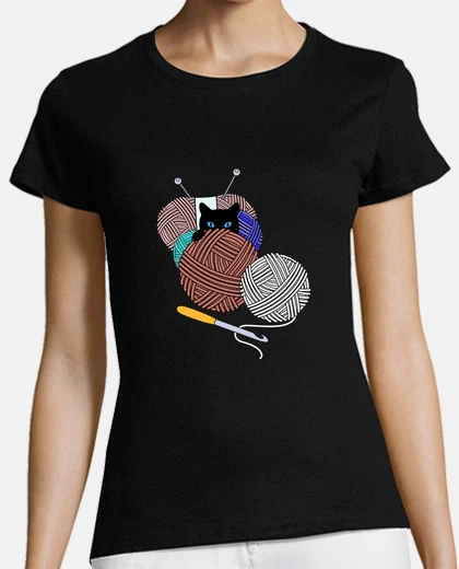 T-shirt cat and balls