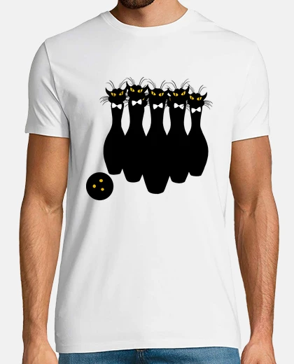 Camiseta cat bowling