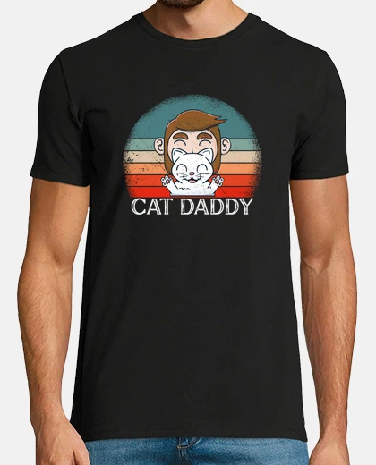 Tee-shirt Cat Daddy Cat Lover Kitty Kitten