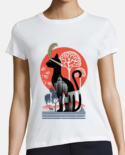 T-shirt Cat deco