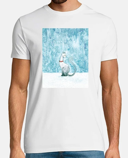 Tee-shirt cat d'hiver