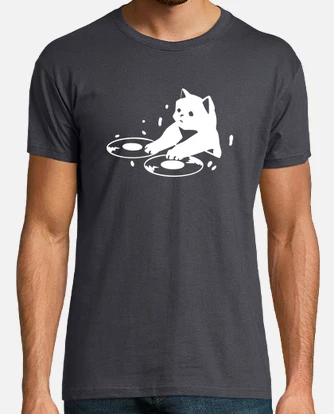 Cat dj life is strange t shirt tostadora