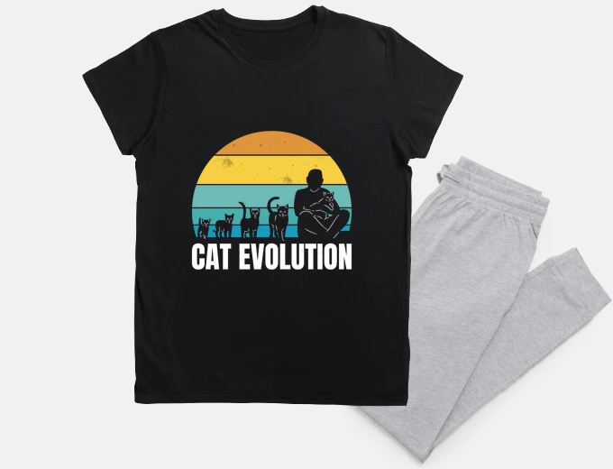 Pyjama cat evolution cat lover