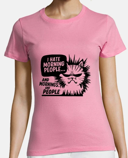 T-shirt cat exhausts me tired cat funny