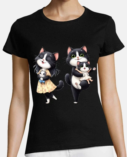 Playera cat family