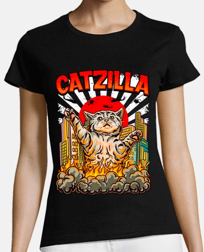 Playera cat godzilla catzilla anime japan