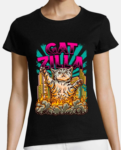 Playera cat godzilla gatzilla funny