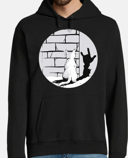 Sudadera cat hard rock shadow puppets funny