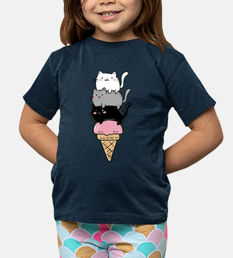 Kids cat ice cream cone