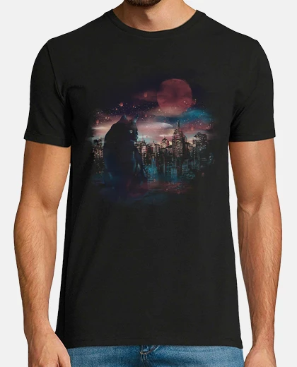 T-shirt cat impressionismo