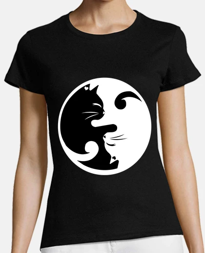 T-shirt cat love balance