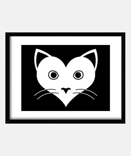 Framed cat lover icon frame