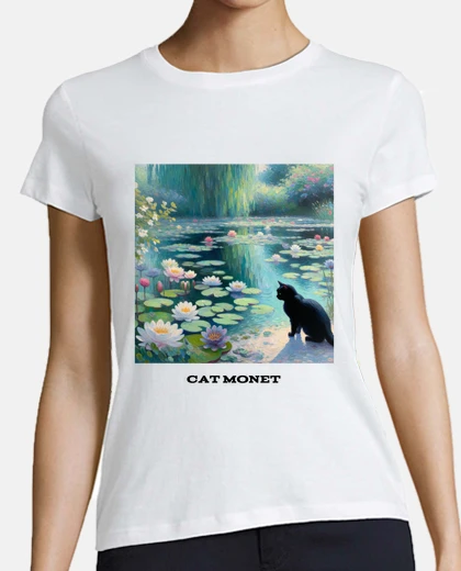 Playera cat monet