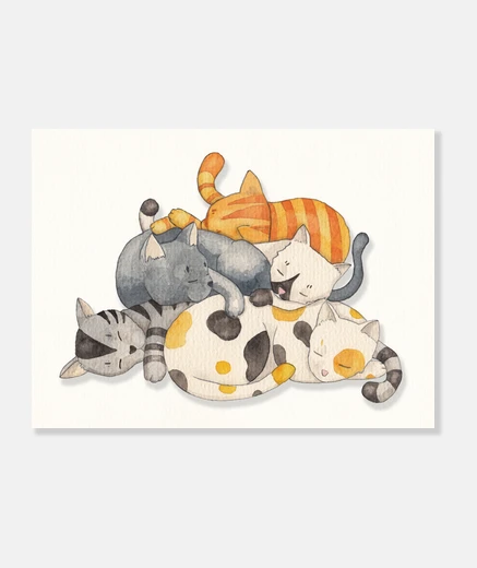 Lienzo Cat Nap - Siesta Time
