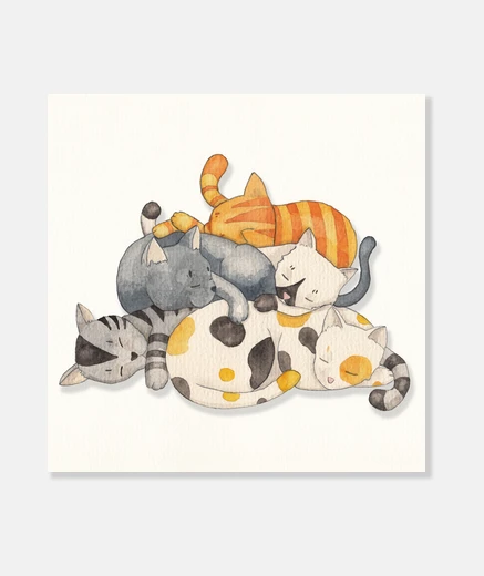 Lienzo Cat Nap -Siesta Time