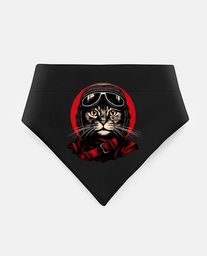 Mascotas cat pilot biker biker aviator