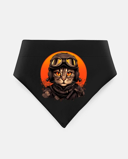 Mascotas cat pilot biker biker aviator