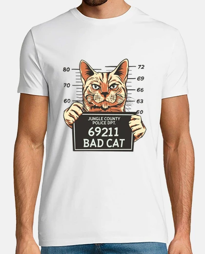 Playera cat prisoner humorous