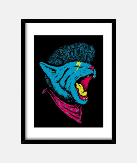 Framed cat punk