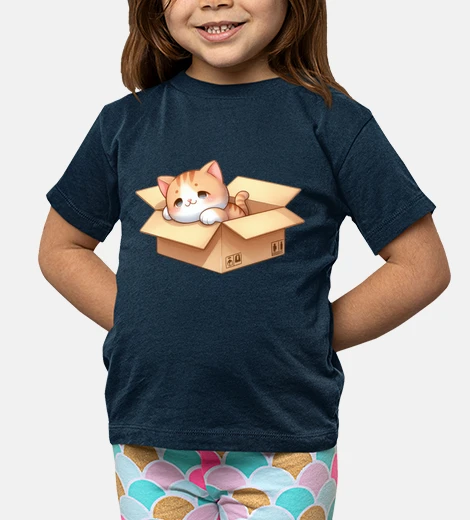 Ropa cat sleeps moving box