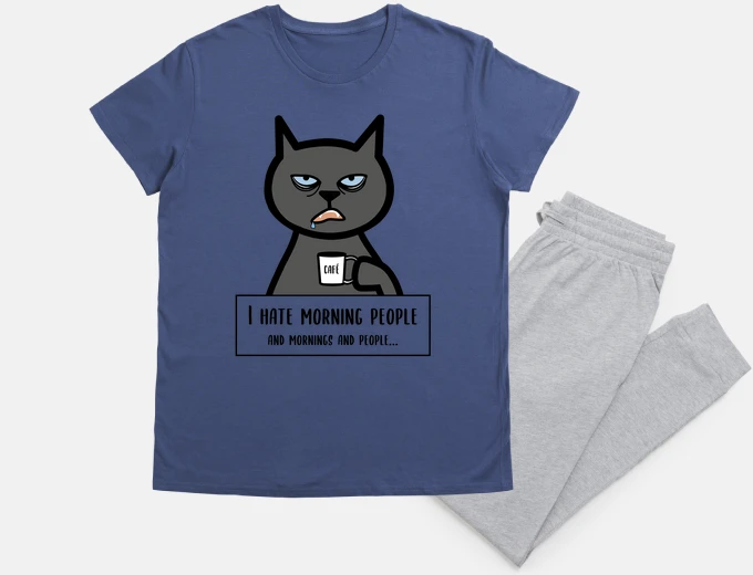 Pyjama cat that hates getting up early