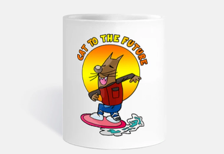 Cup cat to the future