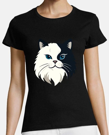 Playera cat vector art animal modern urban