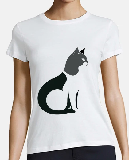 Playera cat vector art animal modern urban