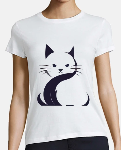 Playera cat vector art animal modern urban