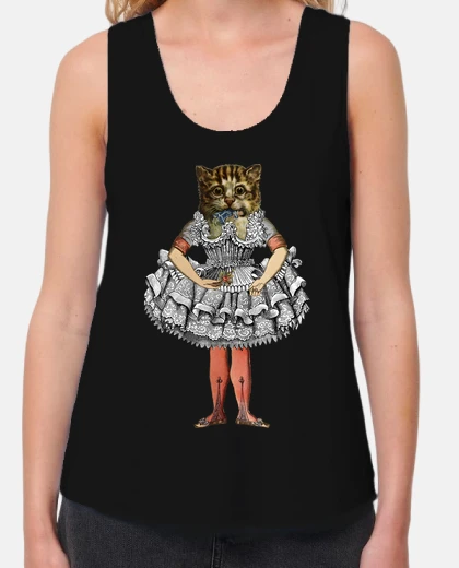 Tee-shirt cat victorian