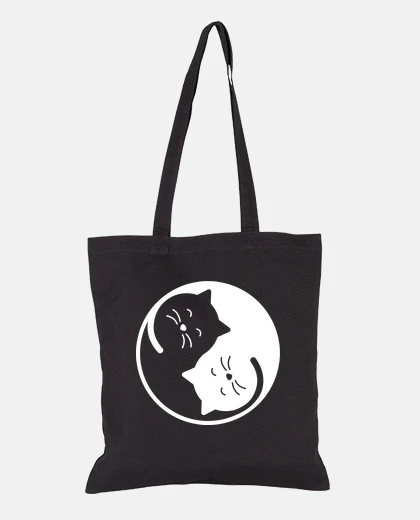 Bag cat yin and yang