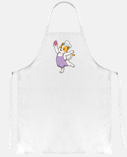Cat as Cook with Cooking apron  Muffin