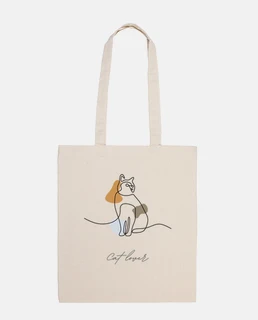 cat bag, cat silhouette, design for cat lovers