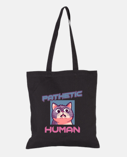 cat humans sarcastic funny funny tote bag